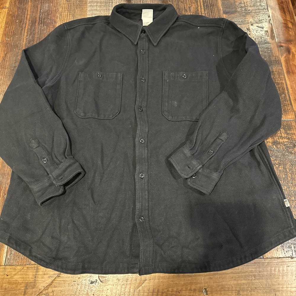 The North Face Shirt Jacket‎ Heavyweight Black Cotton Shacket Men's 3XL